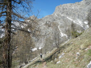 salita su sentiero agevole