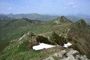 Veduta dal M.Grum sulla cresta di salita