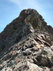 la parte più impegnativa  discesa W della Conge