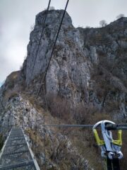Passerella e ultimo torrione da salire.