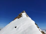 La breve cresta per la vetta