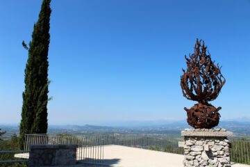 La terrazza panoramica a Nord
