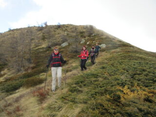 Cresta in discesa verso il Mont de Ciarma