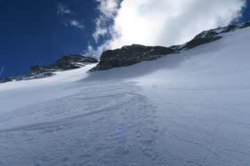splendida neve nella parte alta