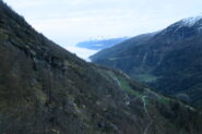 prima parte del percorso sopra la Clusaz