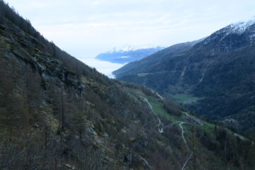 prima parte del percorso sopra la Clusaz