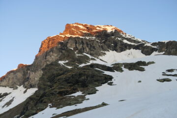 primo sole sulla cima