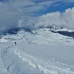 Arrivo a Plateau Rosa.