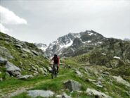 Inizio discesa dal Vej del Bouc.