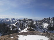 la breve cresta vista dalla Nord