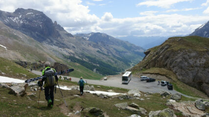 Ritorno al piazzale a 2430m