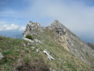 La cresta che scende al Passo del Van
