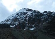 in rosso il tracciato della via