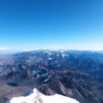 vista sulla cordillera occidentale dalla cumbre.
