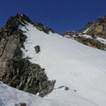 discesa verso il ghiacciaio dell'albaron di sea