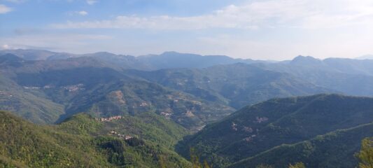 panorama dalla sommità TU 830m slm