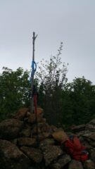 La punta Druina 20m a destra del ripetitore.