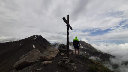 In vetta sulla Punta Leysser