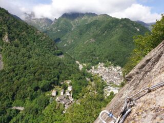 Panorama della Valle Cervo dall'ultima sosta di Wolverine