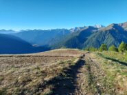Panorama risalendo la pista da sci.