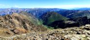 Dalla cima sud panorama sul vallone di Pontebernardo 
