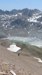 uno dei tratti più ripidi  verso i 2900mt