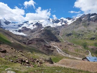 Ghiacciaio dei Forni e Rifugio Branca.
