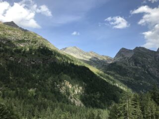 Vista prima di arrivare al rifugio