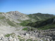 Vallone sceso con il Colletto Revelli in fondo