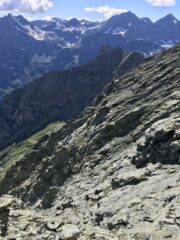 Ambiente di salita dalla vetta