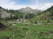 Cima di Canogia vista dal sentiero tra la Forcola e la diga