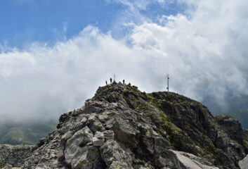 Dalla vetta principale vista sull'anticima