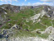 rifugio e colle Fauniera da rocca Negra