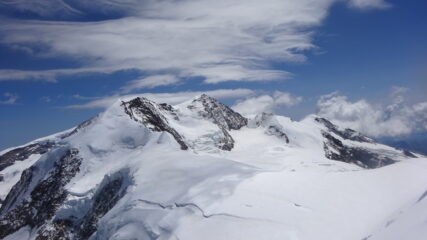 I Lyskamm ed il Naso del Lyskamm dalla vetta