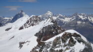 I Breithorn ed il Cervino dalla vetta