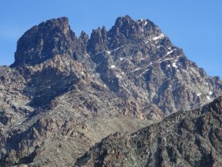 la normale al Viso con poca neve