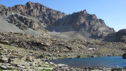 punta Dante con lo scivolo del passo di Costarossa