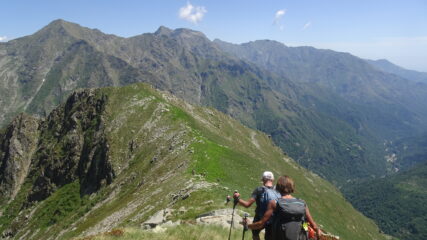 In cammino verso il Monte Rosso