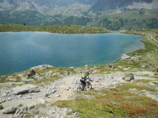 discesa sul Lac Laramon