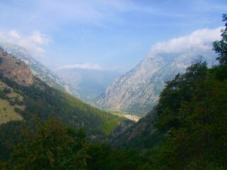 salendo ,vista su Alta Valle Stura