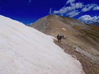 nevaio residuo al Passo Lauset