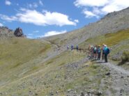 sul sentiero di discesa