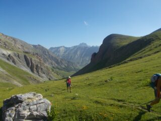 la parte superiore costituita da verdi pascoli