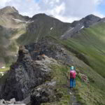 Sulla cresta verso la Punta Leissé