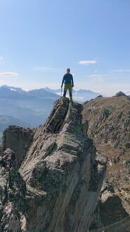 Il tratto di cresta affilato ed esposto