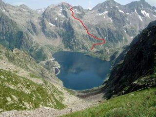 Foto scattata scendendo dal passo del Chiapous 

