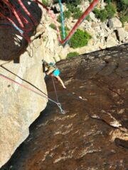 Primo tiro diedro verticale di 6c.