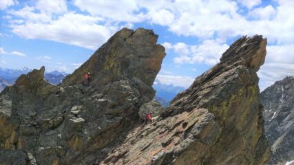 Traverso su placca protetto da 2 spit