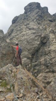 verso la prima calata con la bella fessurina