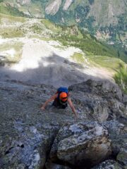 Nel tratto più esposto